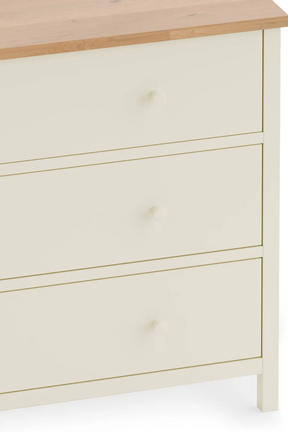 Julian Bowen Coxmoor 3 Drawer Chest in Ivory 5