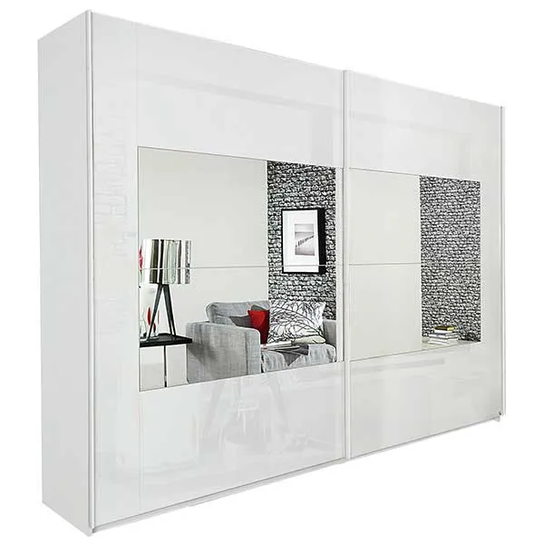 Atlanta 2 Door Gliding Wardrobe With Central Mirror
