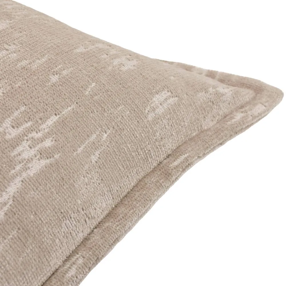 Paoletti Aurelio Chenille Jacquard Cushion in Beige 3