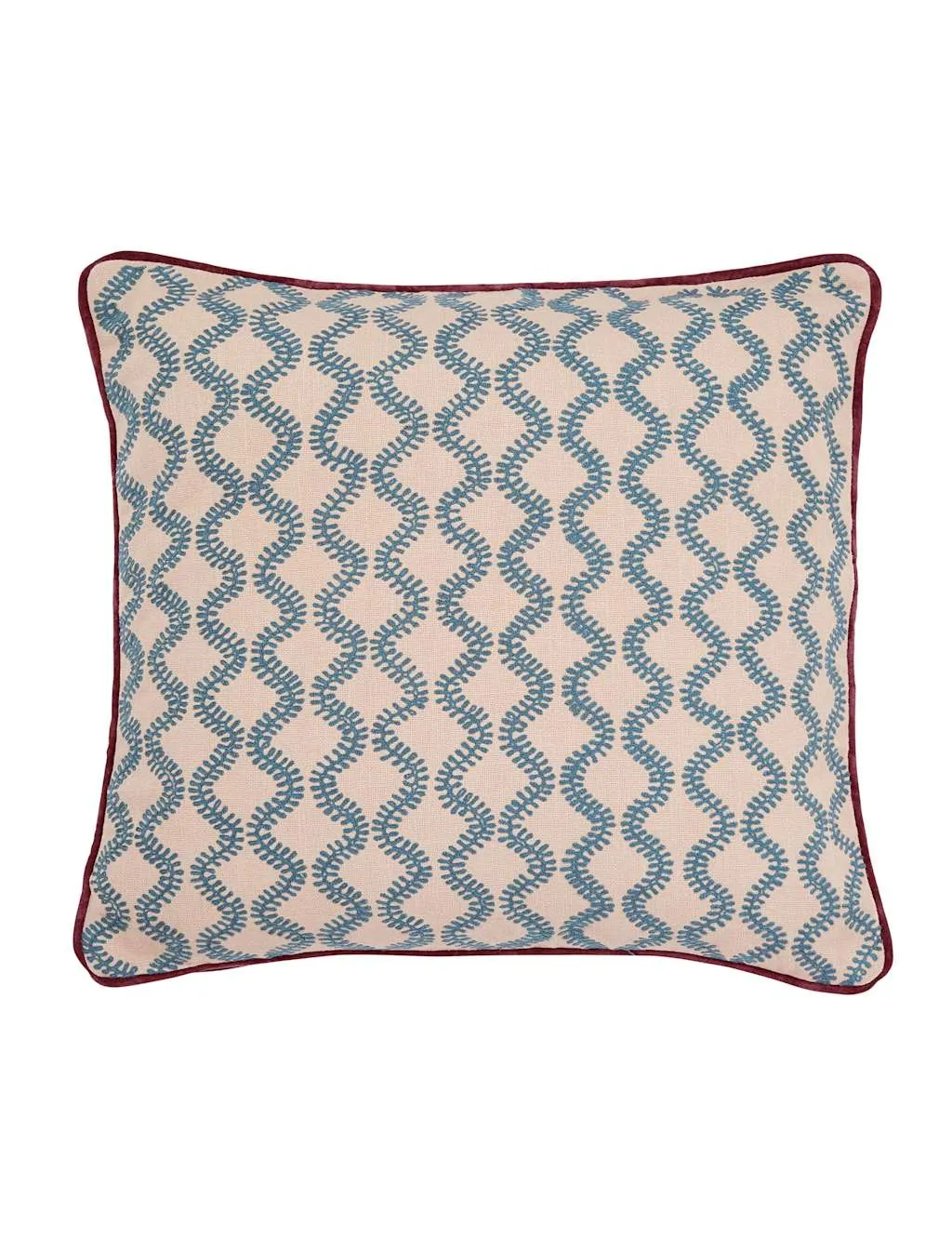 Bedeck of Belfast Elinor Multi Square Cushion Blue Mix