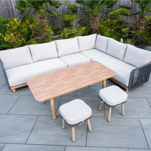 Norfolk Leisure Buxton Rope Weave 2 Seat Corner Set 4
