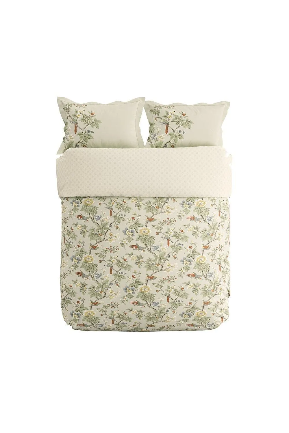 Sanderson 'Lophura' Cotton Percale Duvet Cover Set in Light Grey 4
