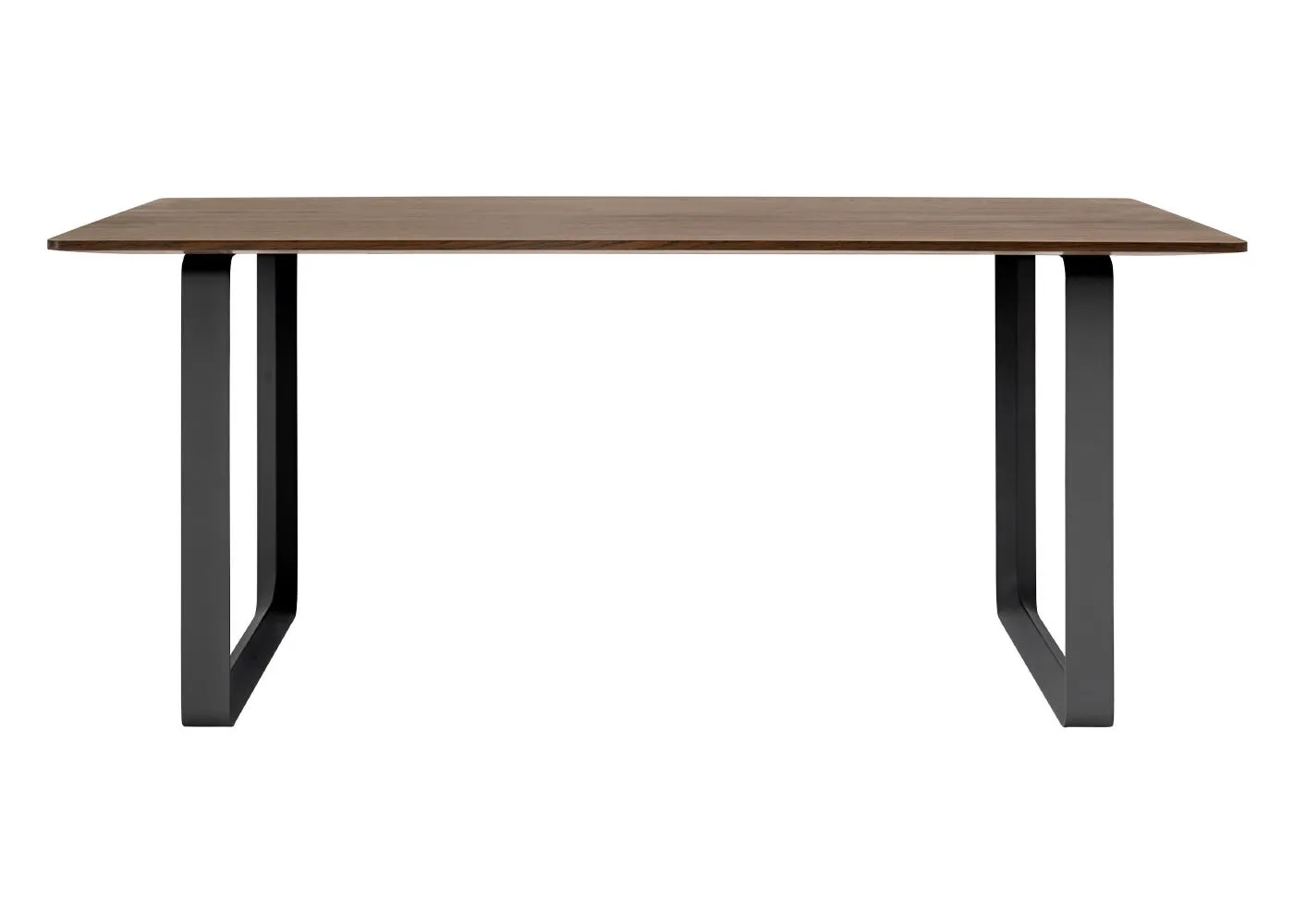 Muuto 70/70 Table 170 x 85cm in Smoked Oak with Black Legs 1
