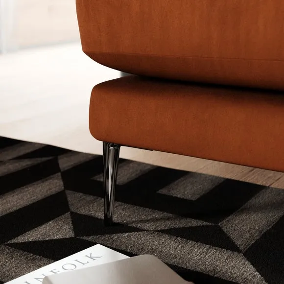 Lawson Matte Plush Velvet Snuggle Chair 4