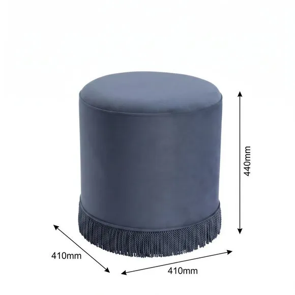 Santos Small Tassle Pouffe 4