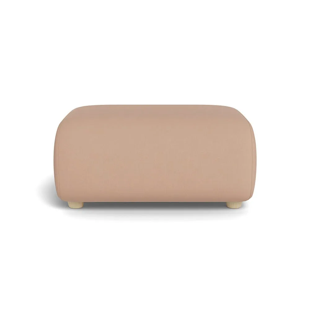 Heal's Lilli Ottoman Capelo Linen-Cotton Rosedale Natural Feet 1