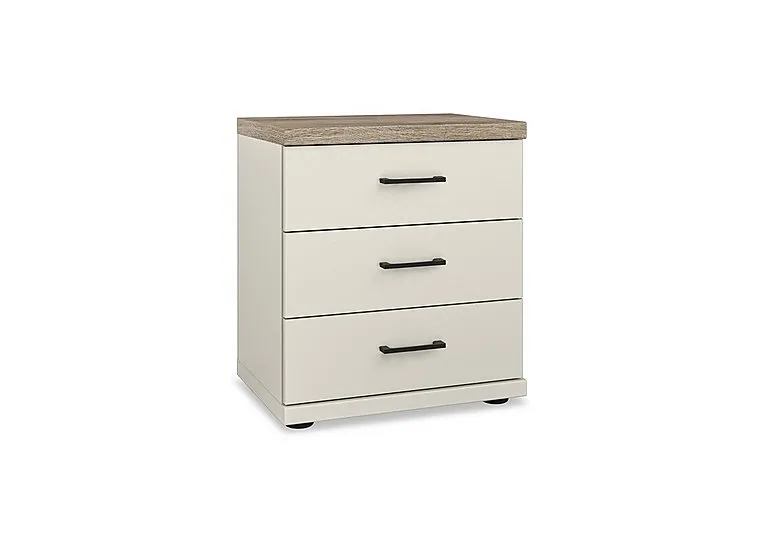 Adeline 3 Drawer Bedside Cabinet