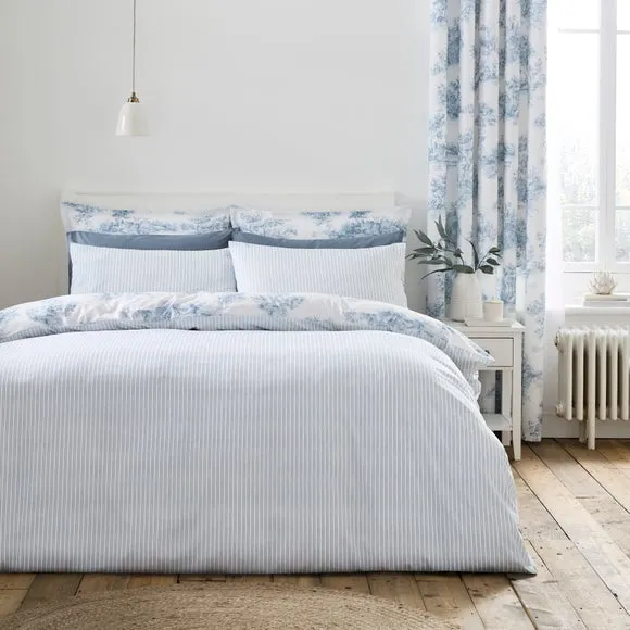 Toile Scene 100% Cotton Duvet Cover & Pillowcase Set 2