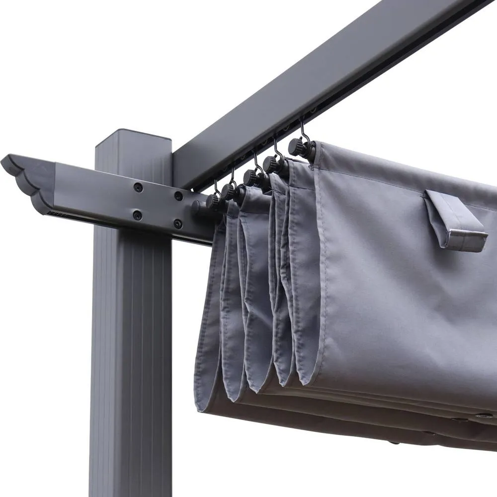 sweeek 3x3m Isla pergola roof cover in Grey 3
