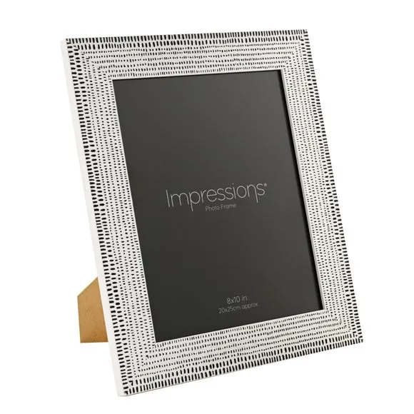 Impressions Monochrome Patterned Photo Frame 3