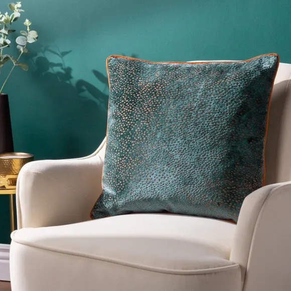 Paoletti Estelle Square Velvet Cushion