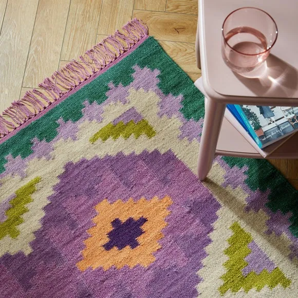 Sophie Robinson Candy Kilim Wool Rug 5