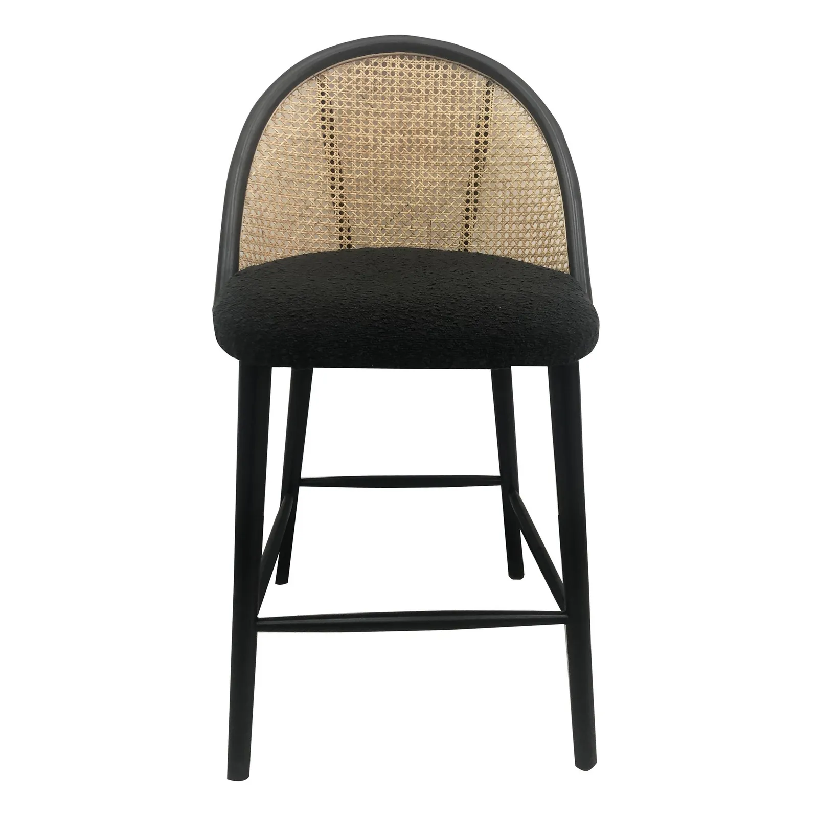 Luella Cane Bar Stool Black