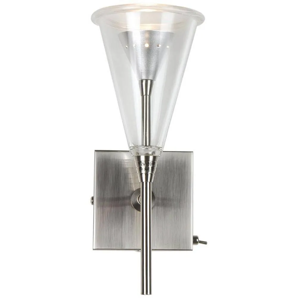 Netlighting Wall Light Satin Nickel in Grey