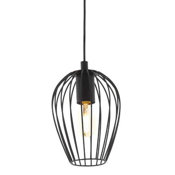 EGLO Newtown Vintage Caged Hanging Pendant Light 2