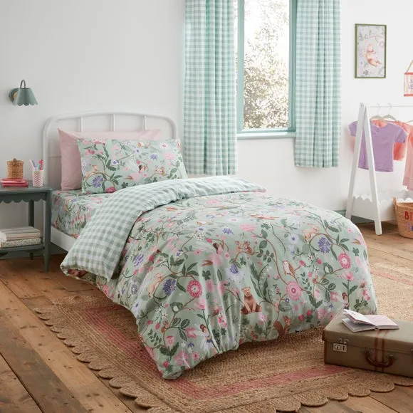 Whimsical Woods Duvet Cover and Pillowcase Set 1
