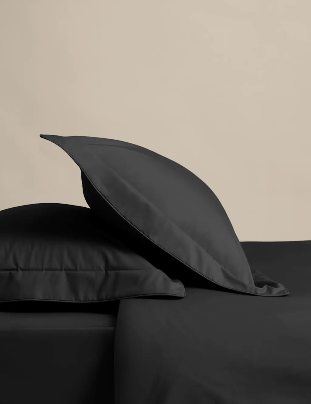 M&S 2 Pack Egyptian Cotton Oxford Pillowcases Black