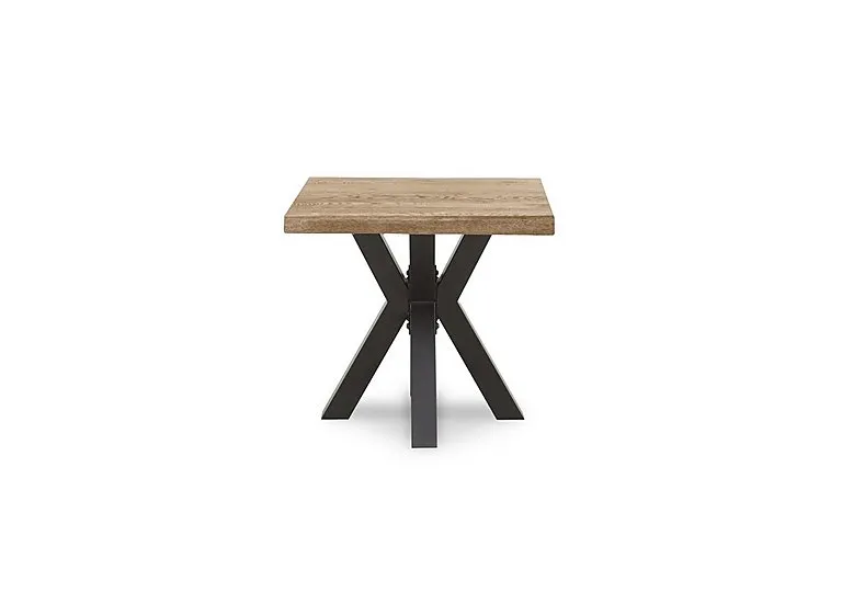 Njord Raw Edge Lamp Table with Metal Star Base