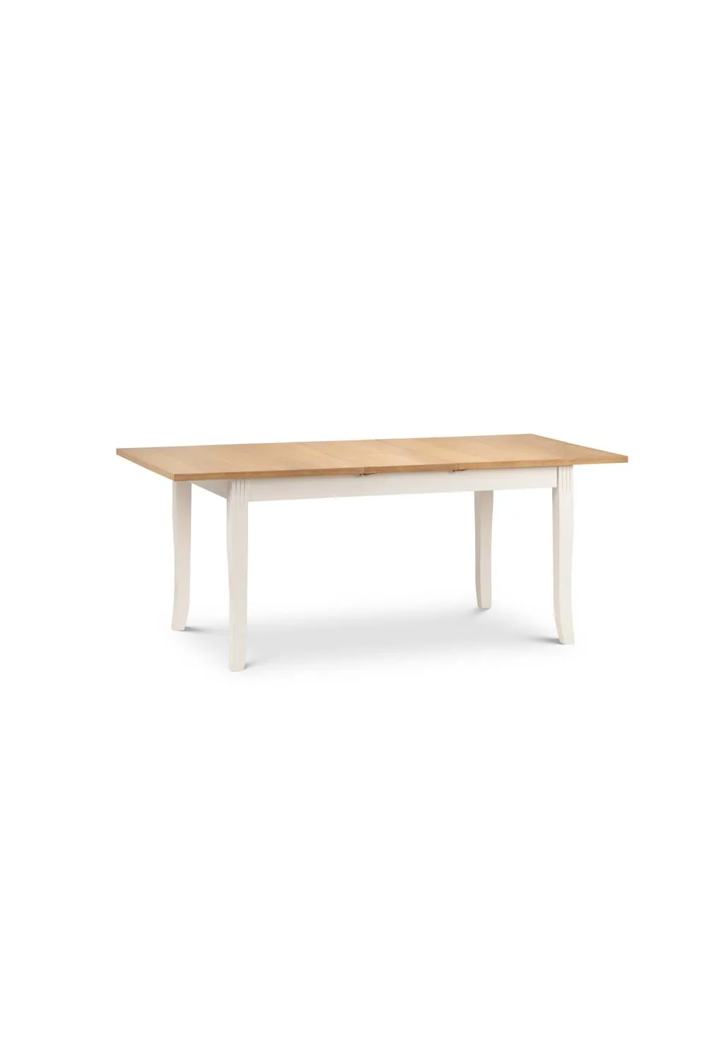 Julian Bowen Davenport Rectangular Extending 4-6 Seater Dining Table in Ivory 5