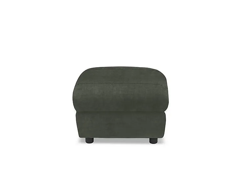 Raven Fabric Footstool - Manhattan Pine