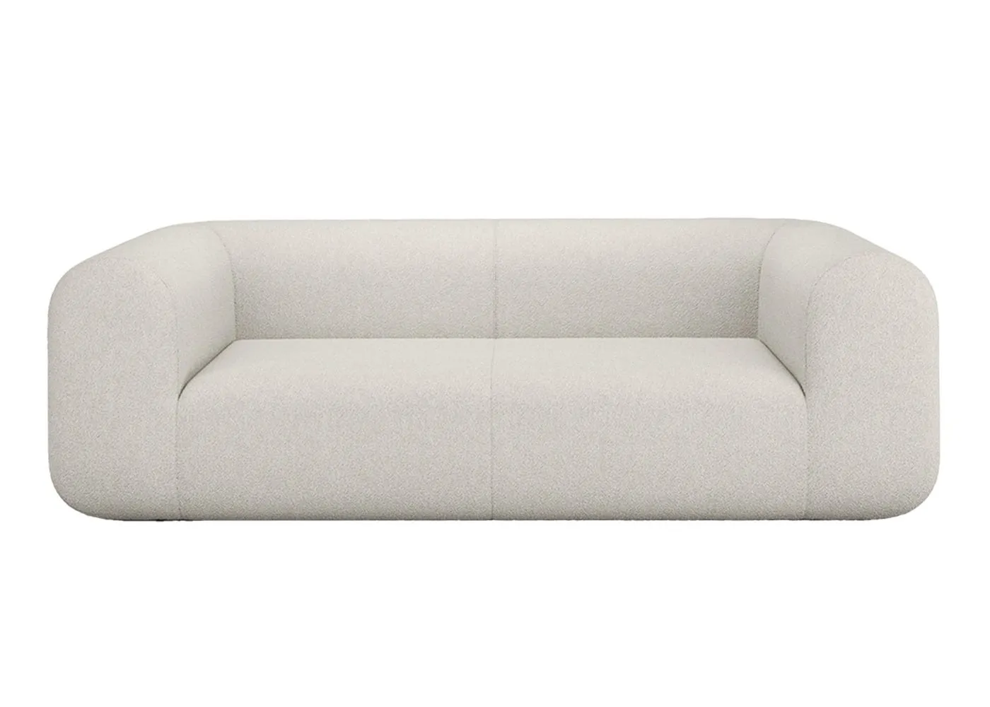 Tom Dixon Plump 2.5 Seater Sofa Config 1 Alpine 101 Black Legs