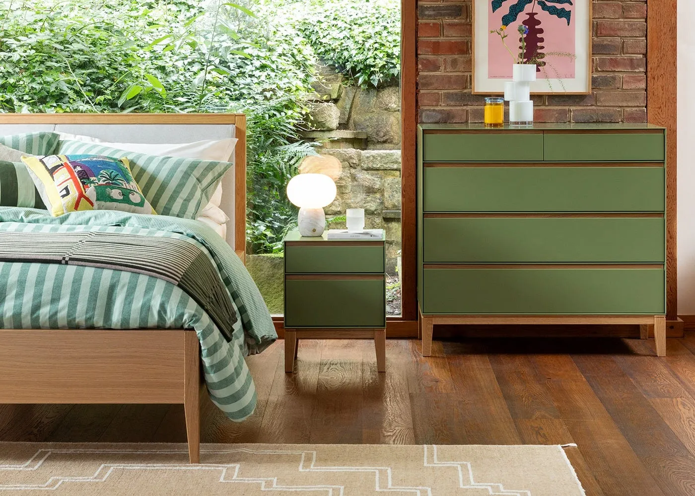 Heal's Lars Bedside Table Grey 4