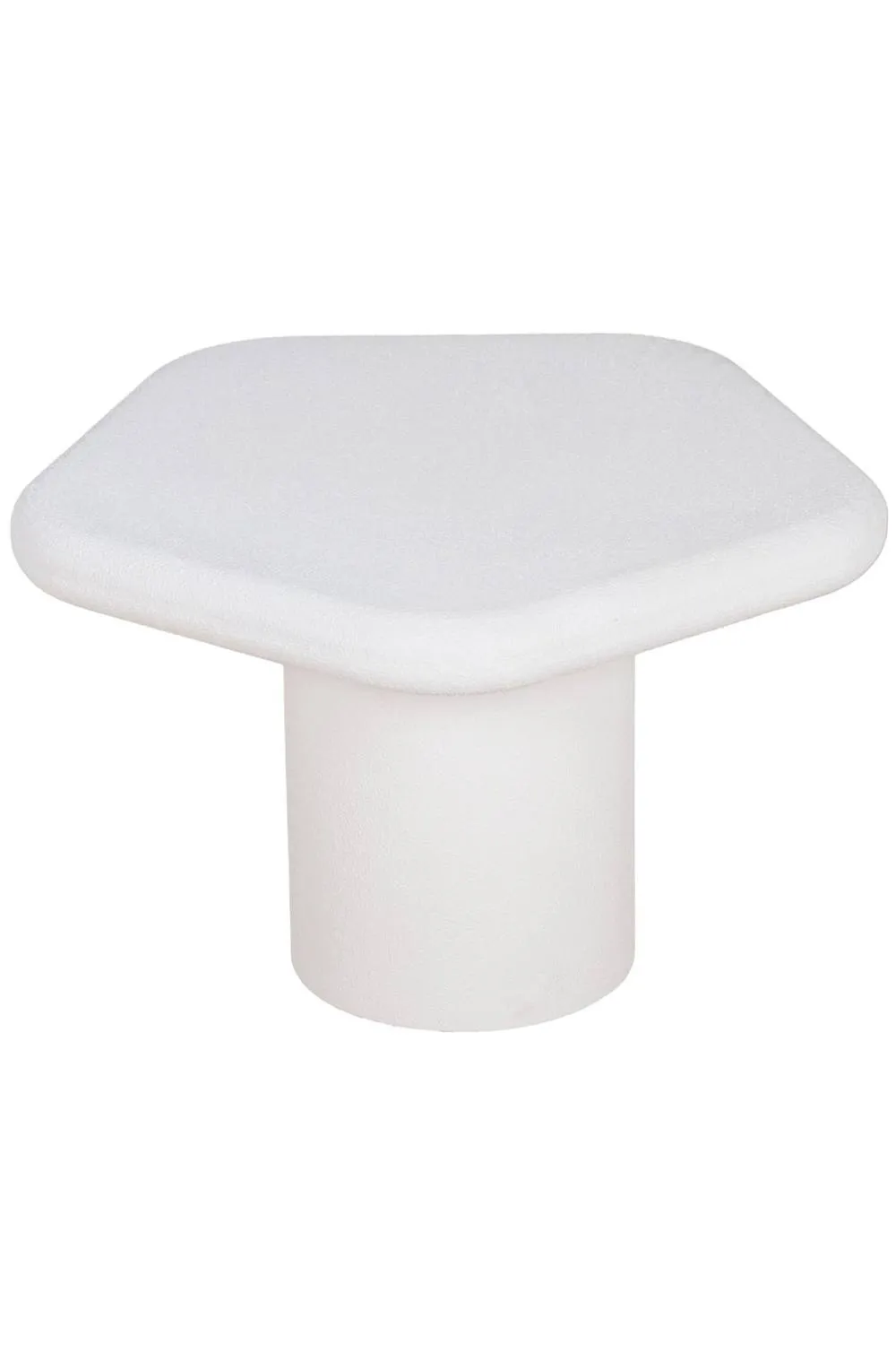 IH Design GEO Pentagon Shape Low Coffee Table in White 3