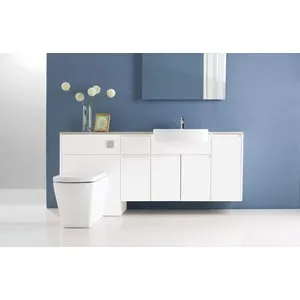 Duarti By Calypso Beaufort 600mm Floor Reaching Full Depth Toilet Unit - White Varnish 2