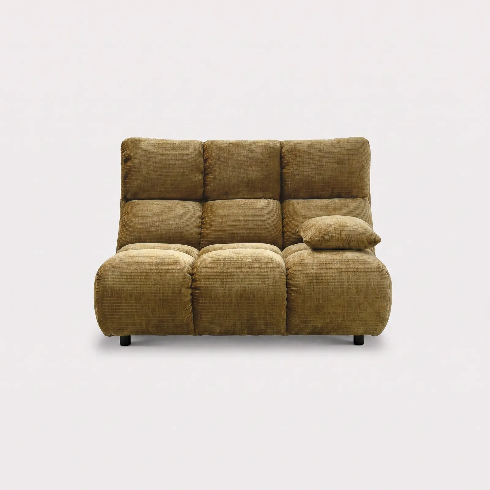 Bryce 1.5 Seater With Armrest Right, Yellow Fabric | Barker & Stonehouse 1