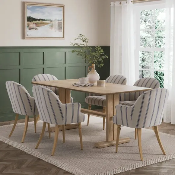 Petit Dining Chair, Folkstone Stripe 2