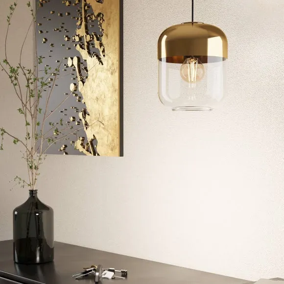 EGLO Maryvilla Black & Gold Pendant Light