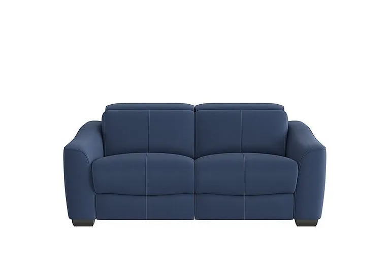 Xavier 2 Seater Fabric Sofa - Blue