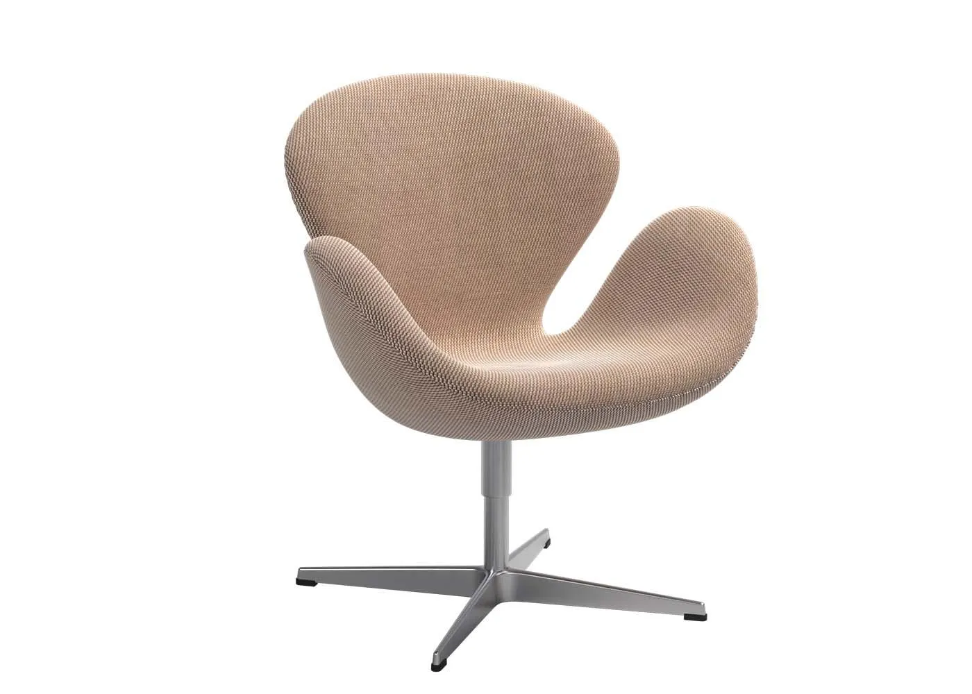 Fritz Hansen Swan Lounge Chair Serpentine Cream/Brown 0428