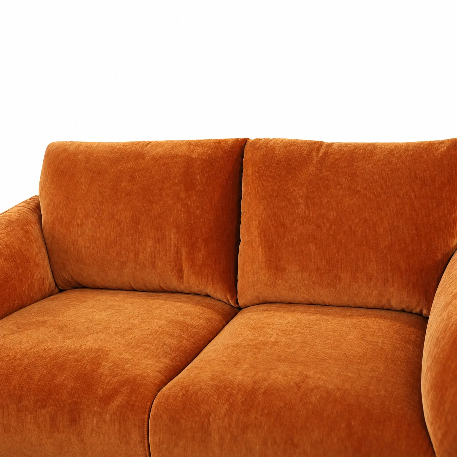 Boone 3 Seater Sofa, Orange Velvet | Barker & Stonehouse 5