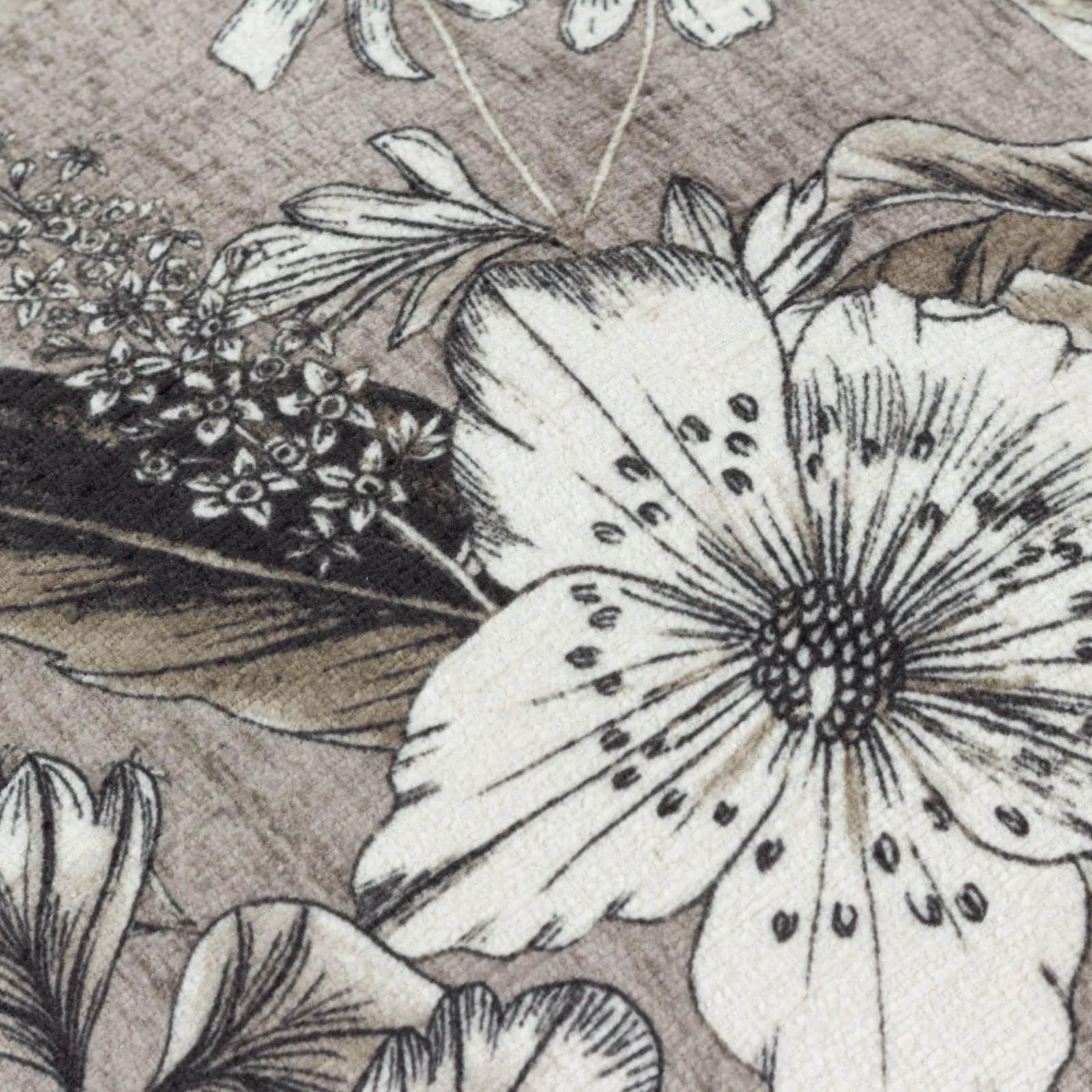Wylder Harlington Botany Floral Piped Cushion in Beige 5