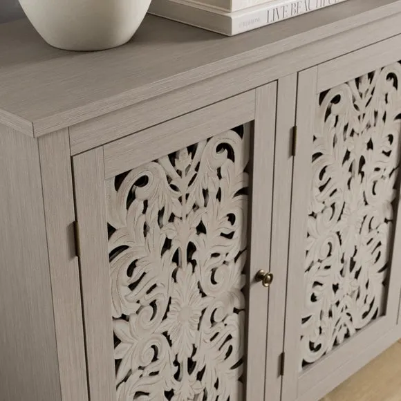 Eden Wide Sideboard, Grey Washed 4