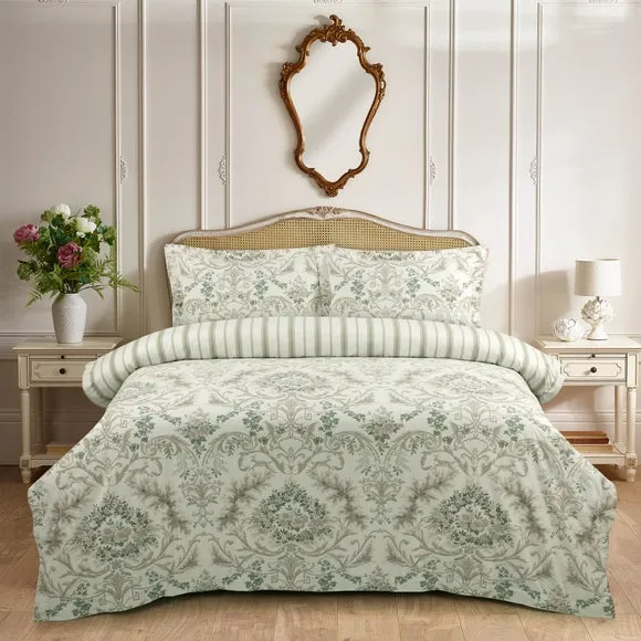 Dorma Winter Stag Luxe 100% Brushed Cotton Duvet Cover & Pillowcase Set 1