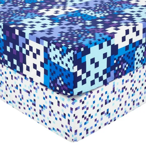 Pack of 2 Pixel Fitted Sheets 3