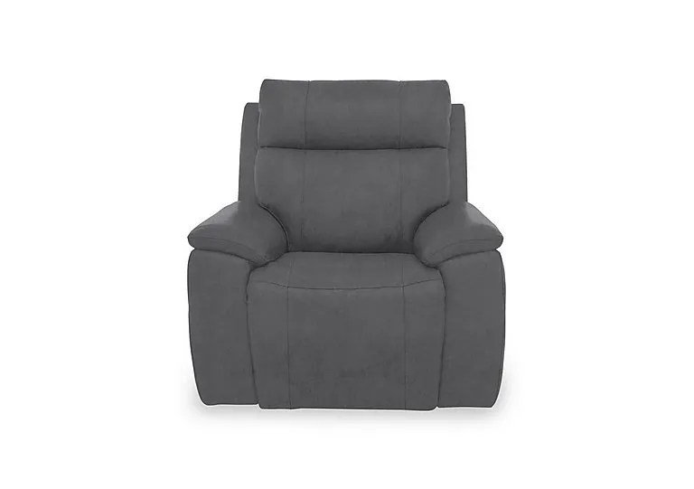 Aero Fabric Power Recliner Chair with Power Headrest - Manhattan Charcoal