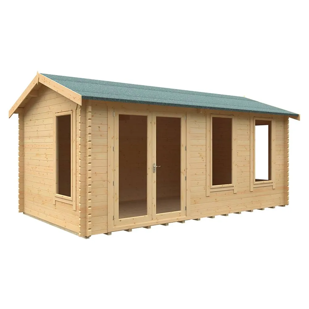 Buttercup Farm 18x10 The Sherborne 44mm Cabin - L535 x W295 x H272.6 cm in Natural