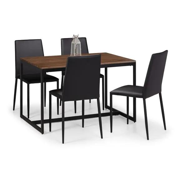Jazz Set of 4 Dining Chairs, Faux Leather 4
