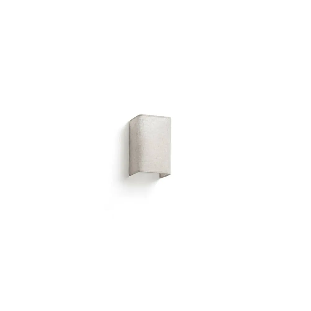 Netlighting Otton Rectangle Linen Up Down Wall Lamp Vertical in White