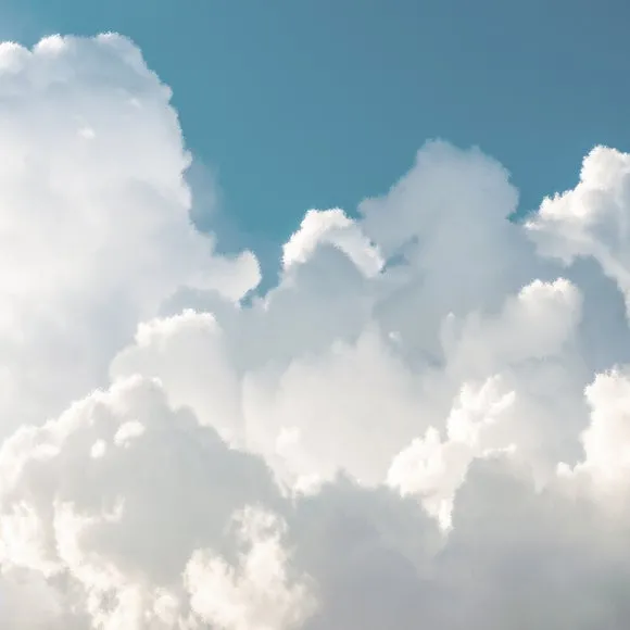 Watercolour Clouds Wall Mural 4
