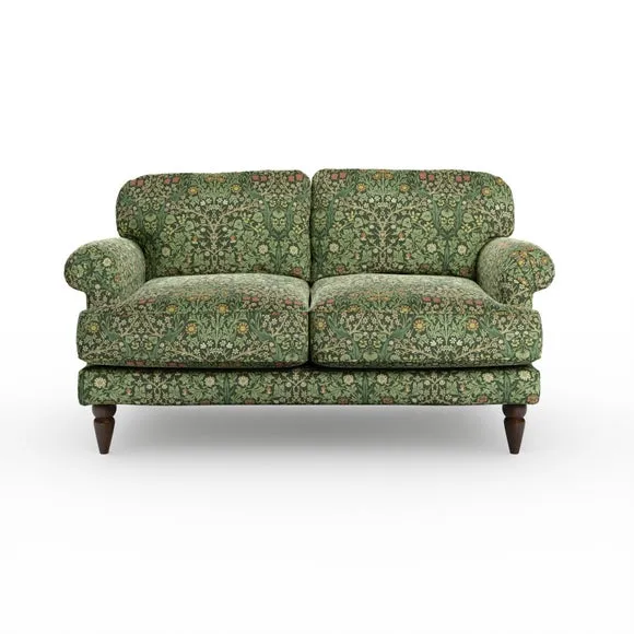 Jolene William Morris Blackthorn Print Velvet 2 Seater Sofa 6