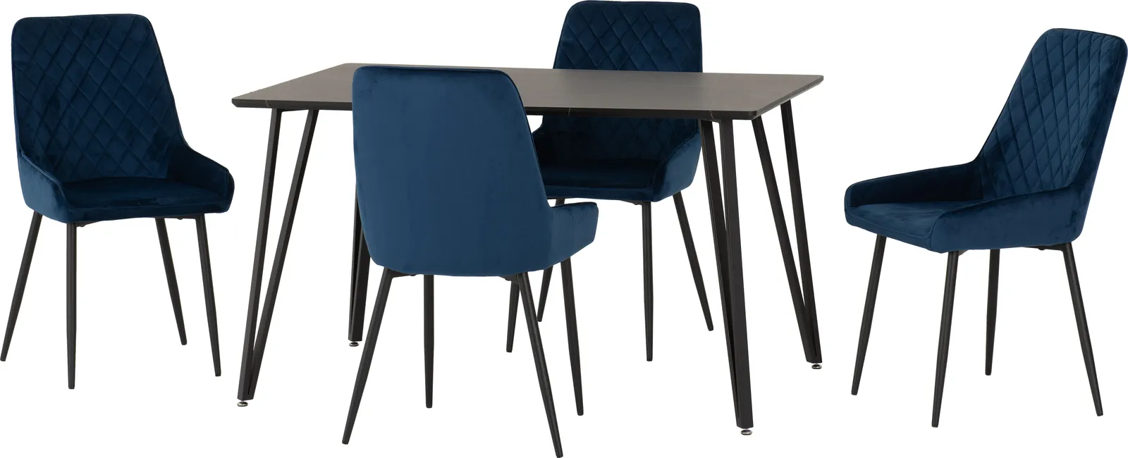 Seconique Marlow & Avery Dining Set in Blue 3