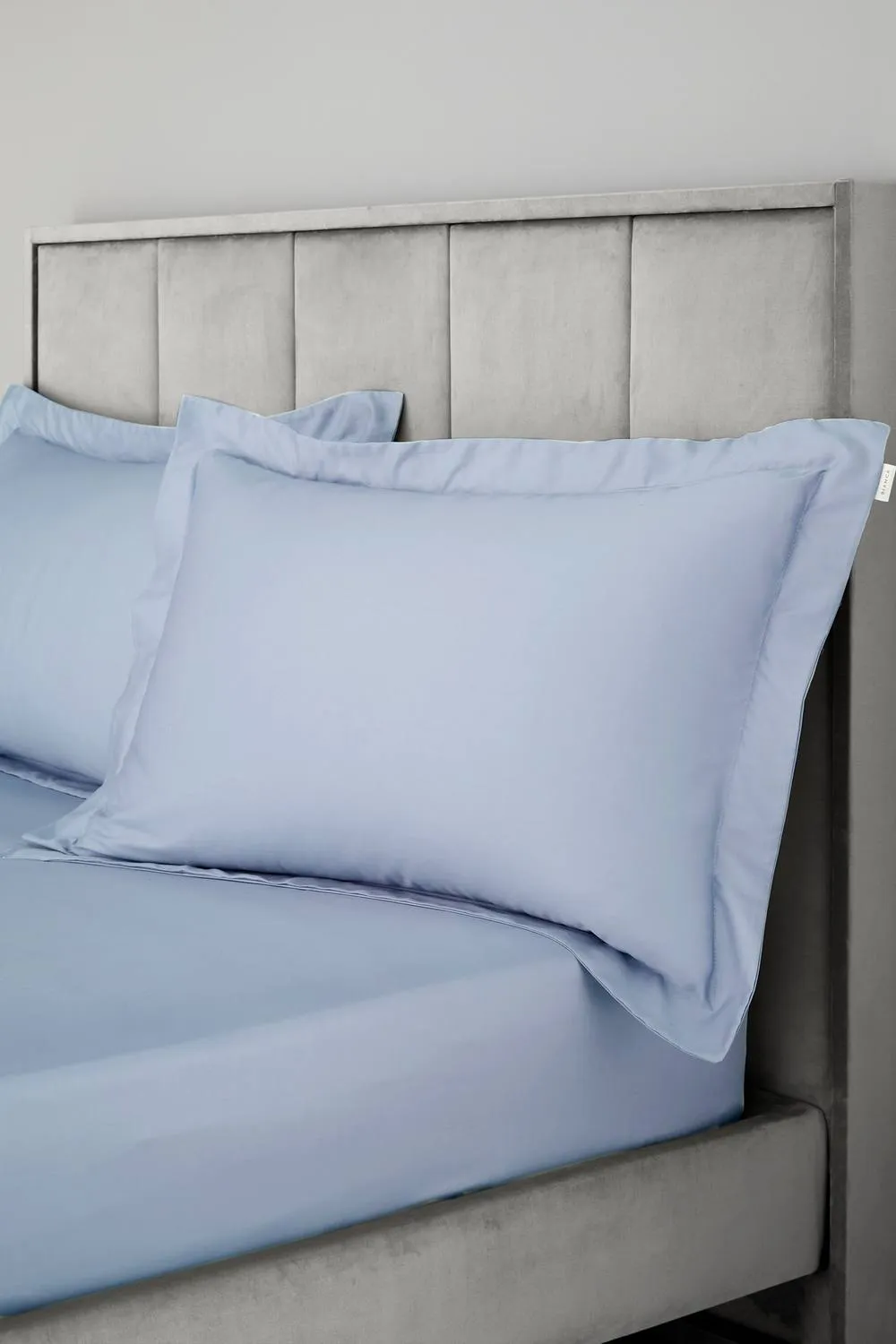 Bianca '400 Thread Count Cotton Sateen' Oxford Pillowcase Pair in Blue