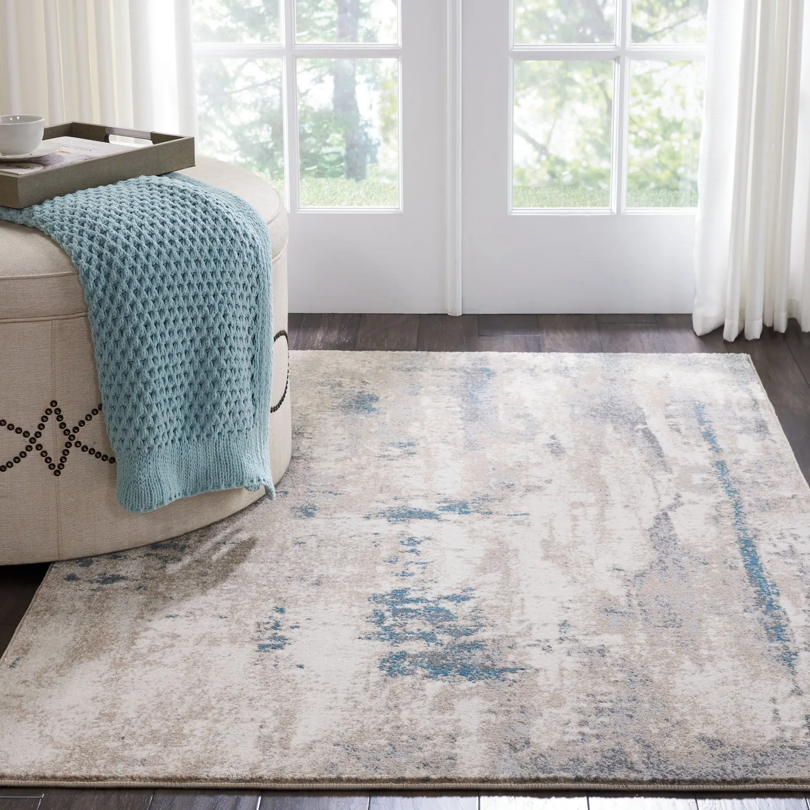 Maxell 17 Rug Grey, Blue and Beige