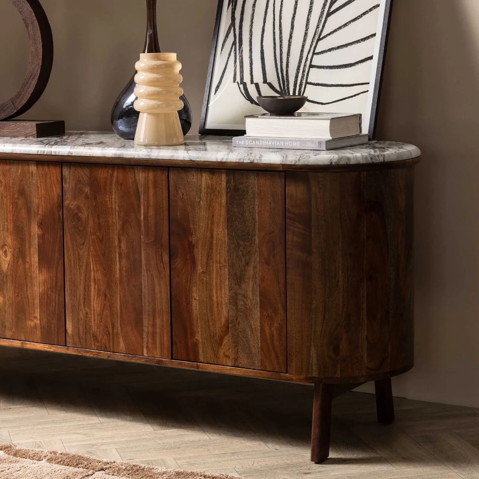 Cresta Sideboard, Brown Marble | Barker & Stonehouse 3