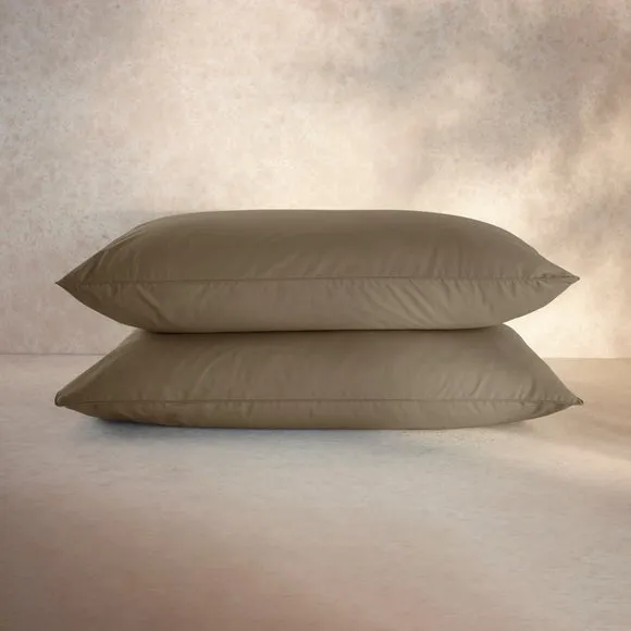 100% Egyptian Cotton 220 Thread Count Standard Pillowcase Pair 5