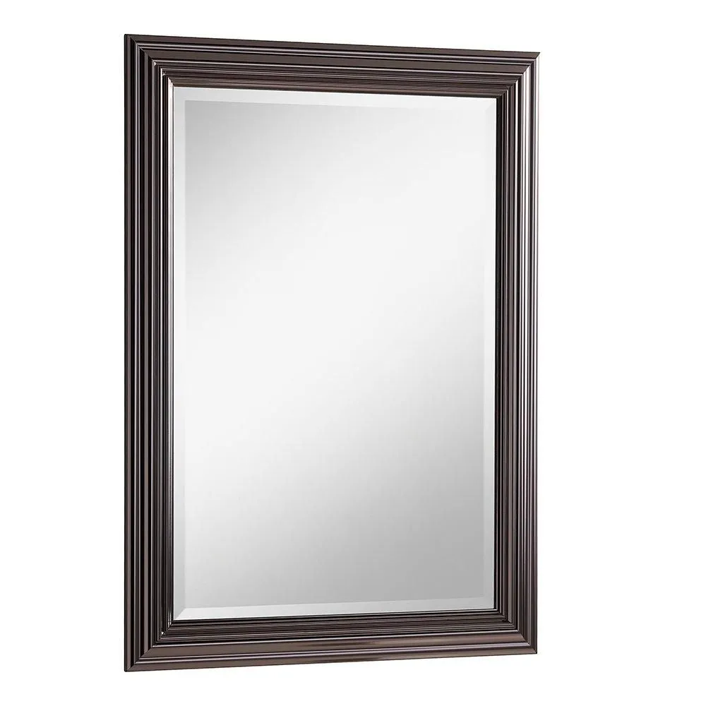 Yearn Mirrors Yearn Dark Chrome Wall Mirror 90.5x65cm in Metallics 3